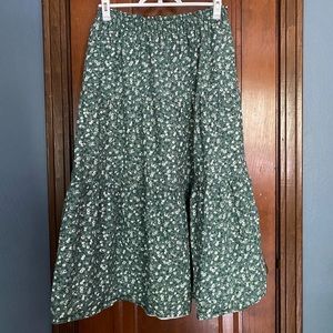 Floral Midi Skirt